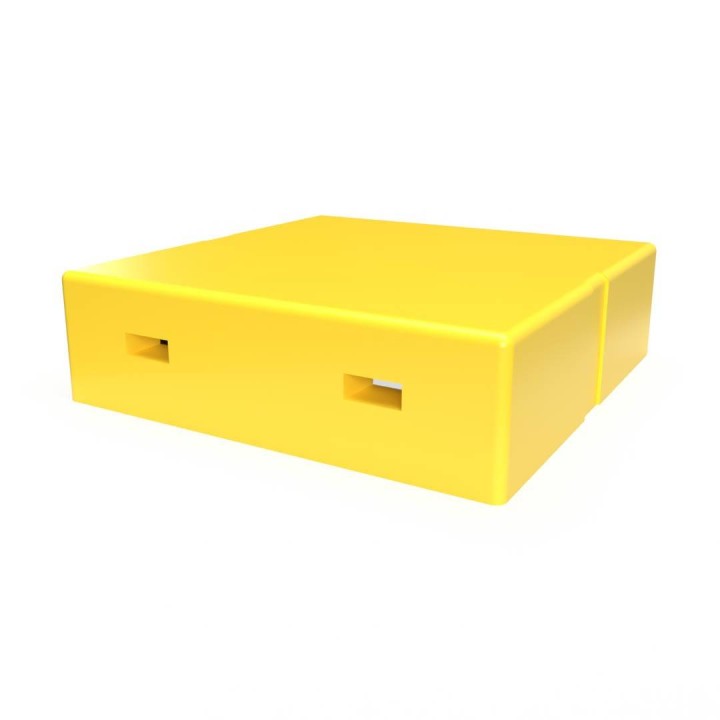 Daszek Wielkopolski, Ostrowskiej OPTIMA wysoki z wentylacją, żółty - W1094W_O_ZO