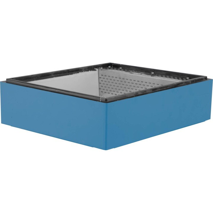 Powałko-podkarmiaczka wielkopolska 12-ramkowa, Dadant, Dadant 1/2, Langstroth, Apipol, 10 l, malowana (niebieska)