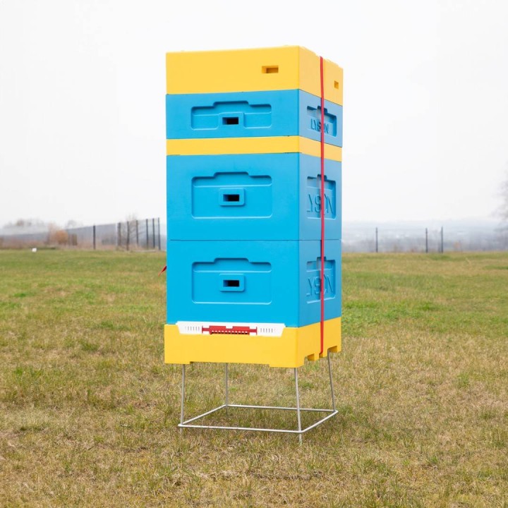 Stojak pasieczny ze stali nierdzewnej do dennicy Premium - W4031N_P