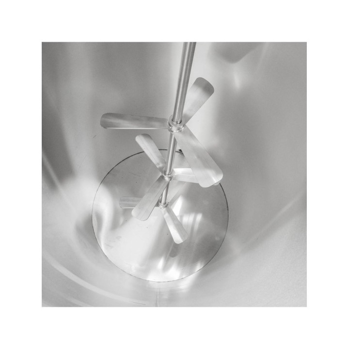 Odstojnik z płaszczem grzewczym, wodnym, do standaryzacji miodu lub mieszania syropu, 400 l (grzanie 400V / napęd 230V)