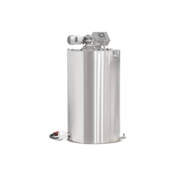 Odstojnik z płaszczem grzewczym, wodnym, do standaryzacji miodu lub mieszania syropu, 400 l (grzanie 400V / napęd 230V)