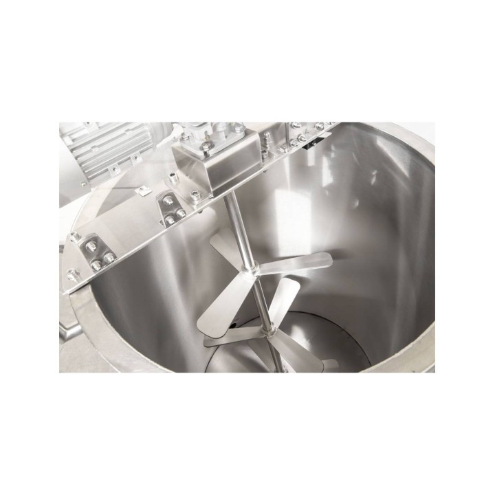 Odstojnik z płaszczem grzewczym, wodnym, do standaryzacji miodu lub mieszania syropu, 200 l (grzanie 230V / napęd 230V)