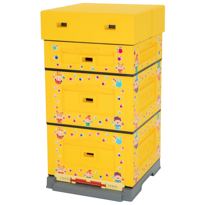 Ul wielkopolski OPTIMA, żółty, nadruk - dzieci, nieskręcony