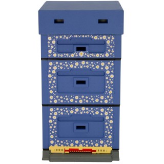 Ul wielkopolski OPTIMA, ciemnoniebieski, nadruk - stokrotka, nieskręcony