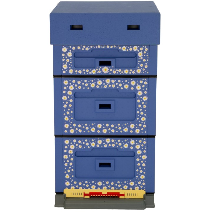 Ul wielkopolski OPTIMA, ciemnoniebieski, nadruk - stokrotka, nieskręcony