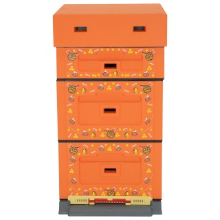 Ul wielkopolski OPTIMA, pomarańczowy, nadruk - pszczoła, nieskręcony