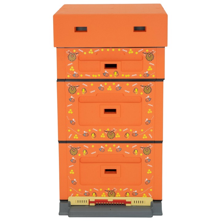 Ul wielkopolski OPTIMA, pomarańczowy, nadruk - pszczoła, nieskręcony