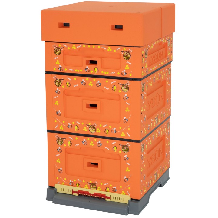 Ul wielkopolski OPTIMA, pomarańczowy, nadruk - pszczoła, nieskręcony