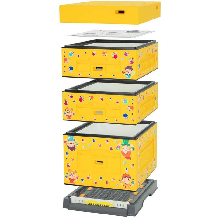 Ul Dadant OPTIMA, żółty, nadruk - dzieci, nieskręcony