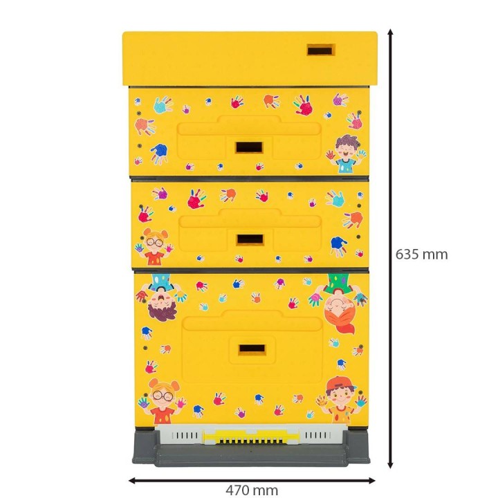 Ul Dadant OPTIMA, żółty, nadruk - dzieci, nieskręcony