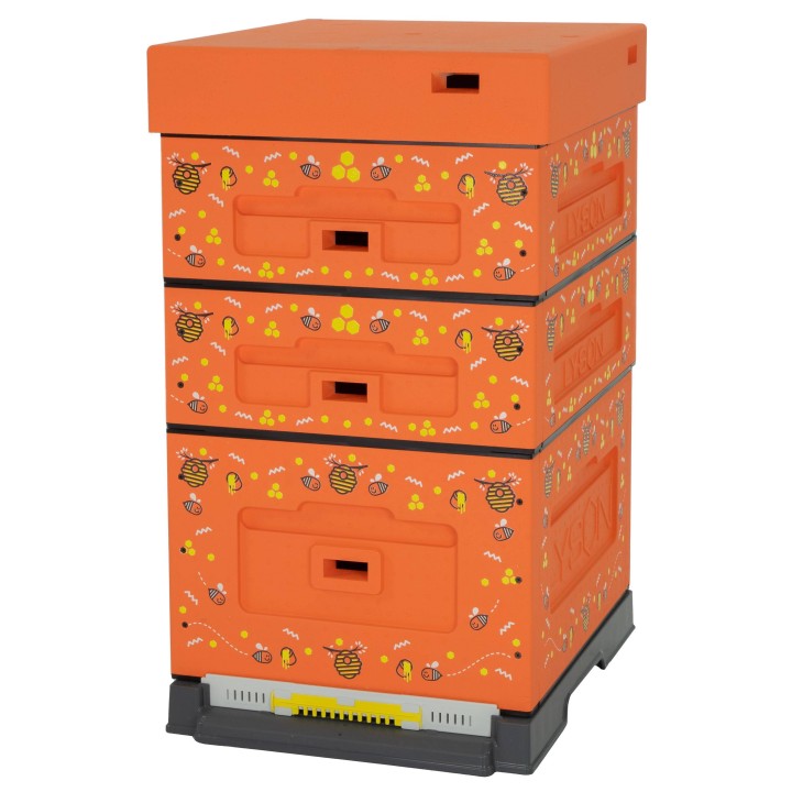 Ul Dadant OPTIMA, pomarańczowy, nadruk - pszczoła, nieskręcony
