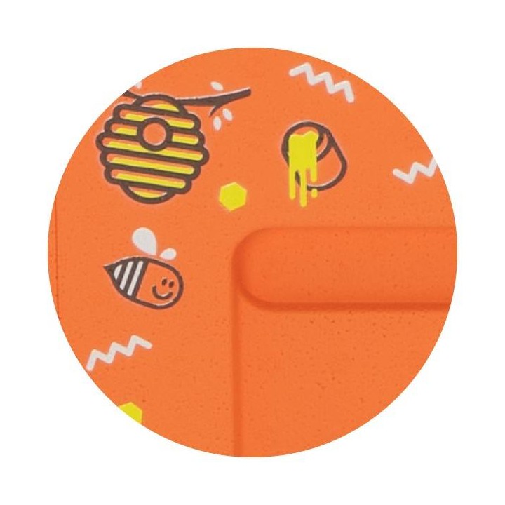 Ul Dadant OPTIMA, pomarańczowy, nadruk - pszczoła, nieskręcony