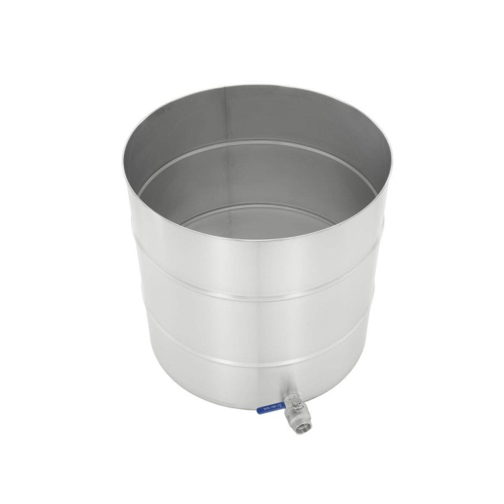 Odstojnik nierdzewny 1000 kg, zawór kulowy 2"