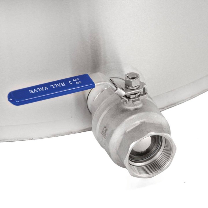 Odstojnik nierdzewny 800 kg, zawór kulowy 2"