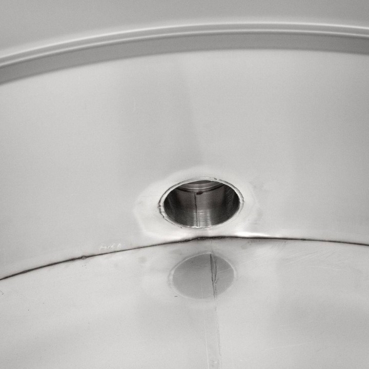 Odstojnik nierdzewny 800 kg, zawór kulowy 2"