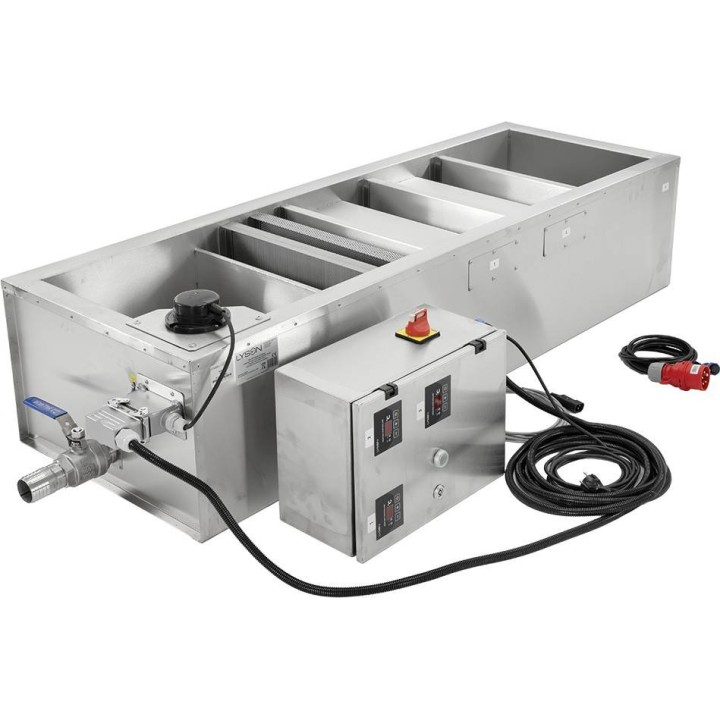 Odstojnik do miodu z sitem kaskadowym z pokrywą, z elektronicznym czujnikiem poziomu miodu