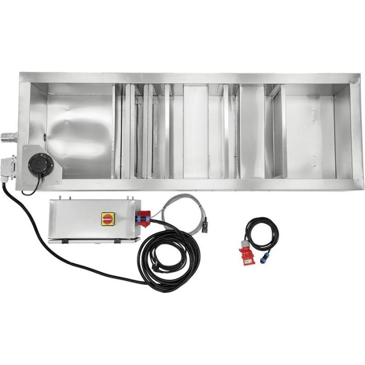 Odstojnik do miodu z sitem kaskadowym z pokrywą, z elektronicznym czujnikiem poziomu miodu