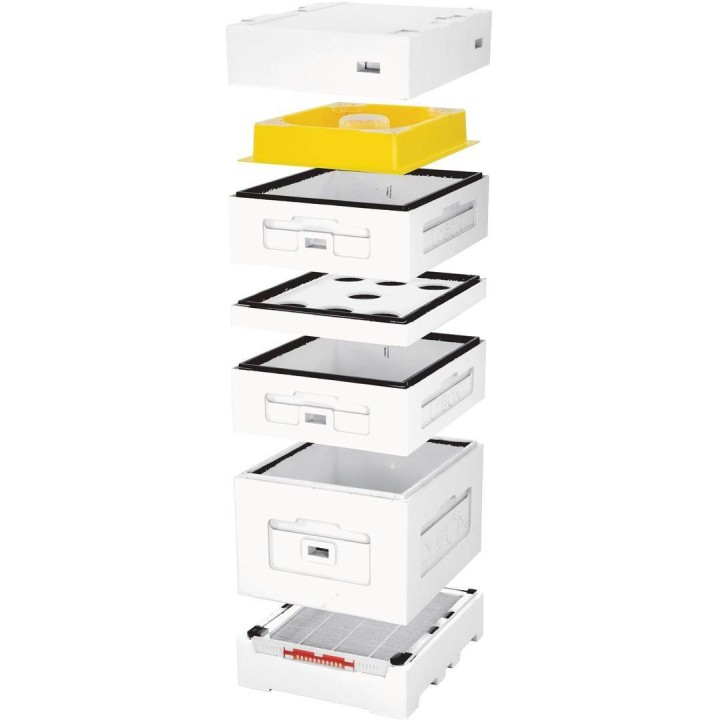 Ul Dadant z dennicą wysoką higieniczną, z podkarmiaczką plastikową 7,5 l, niemalowany - PREMIUM