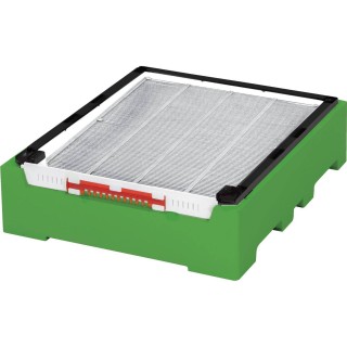 Dennica wysoka higieniczna Dadant, LN, AP, WL 12-ramk.  malowana (zielona-ciemna) - PREMIUM - W102200T_ZC