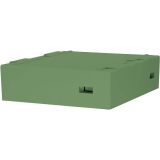 Daszek wysoki z wentylacją, D, LN, AP, WL 12-ramk.malowany (zielony-seledynowy) - PREMIUM - W1015T_ZS