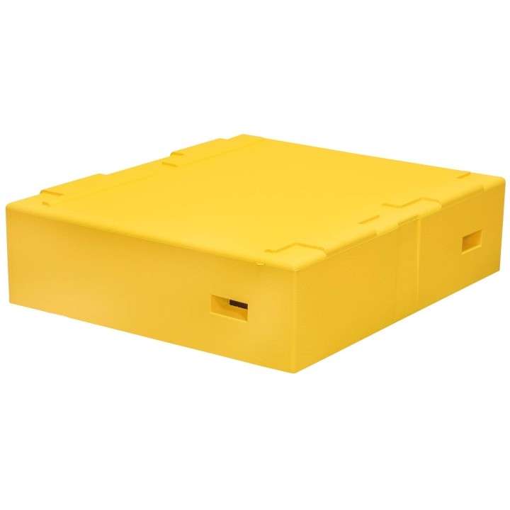 Daszek wysoki z wentylacją, D, LN, AP, WL 12-ramk. malowany (żółty) - PREMIUM - W1015T