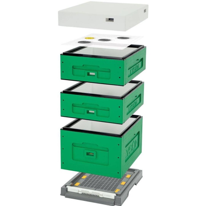 Ul Dadant OPTIMA, malowany (ciemnozielony), nieskręcony