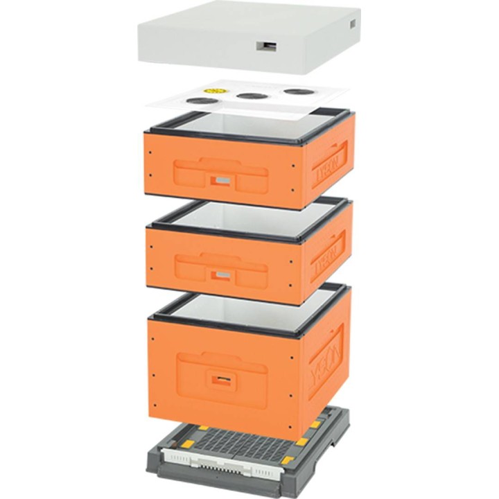 UL Dadant OPTIMA, malowany (pomarańczowy), nieskręcony