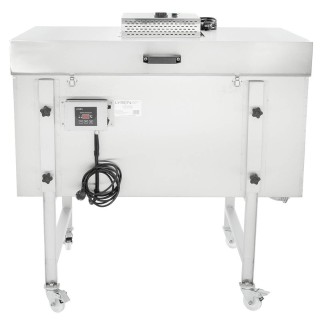 Stół wielofunkcyjny 1000 mm, ocieplany z podgrzewanym dnem i pokrywą grzejną ocieplaną na zawiasach z siłownikami