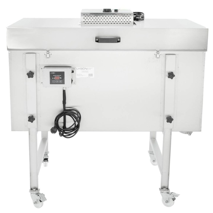 Stół wielofunkcyjny 1000 mm, ocieplany z podgrzewanym dnem i pokrywą grzejną ocieplaną na zawiasach z siłownikami