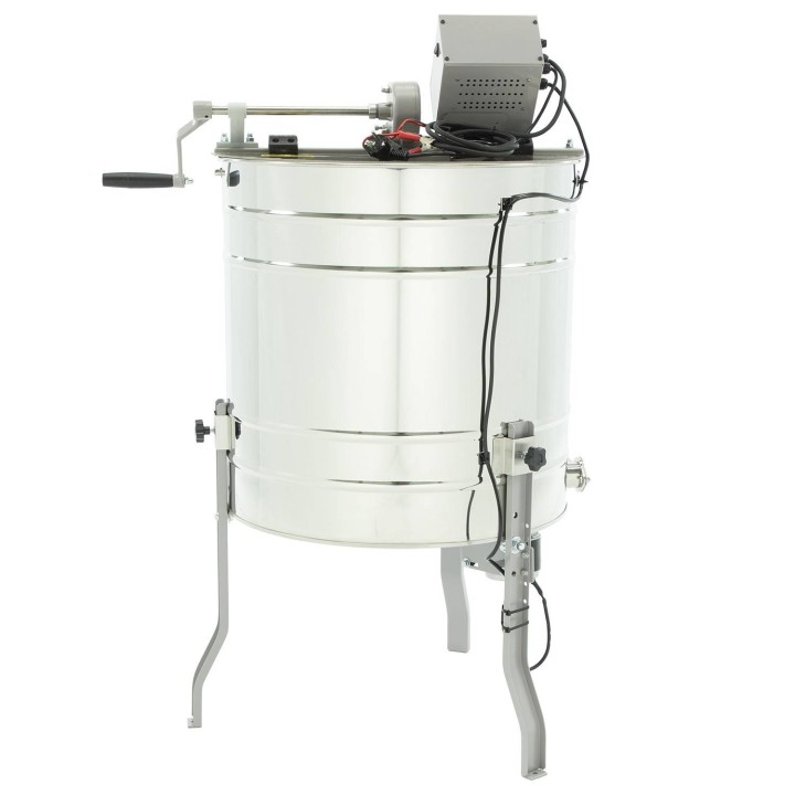 Miodarka diagonalna 6-ramkowa, Ramka: WL, LN, Ø650mm, ręczno-elekt. 12V/230V - OPTIMA - W227MS