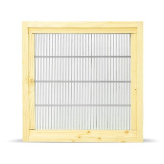 Krata odgrodowa w obramowaniu z drewna Wielkopolska 10-ramkowa z wręgami - 3998W