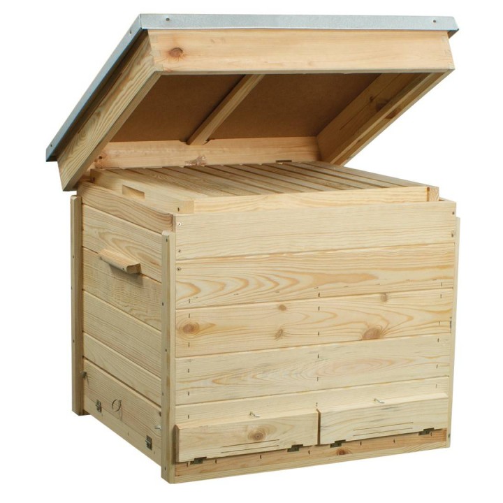 Ul Dadant drewniany - leżak (ramki, daszek, stołek) - 9014