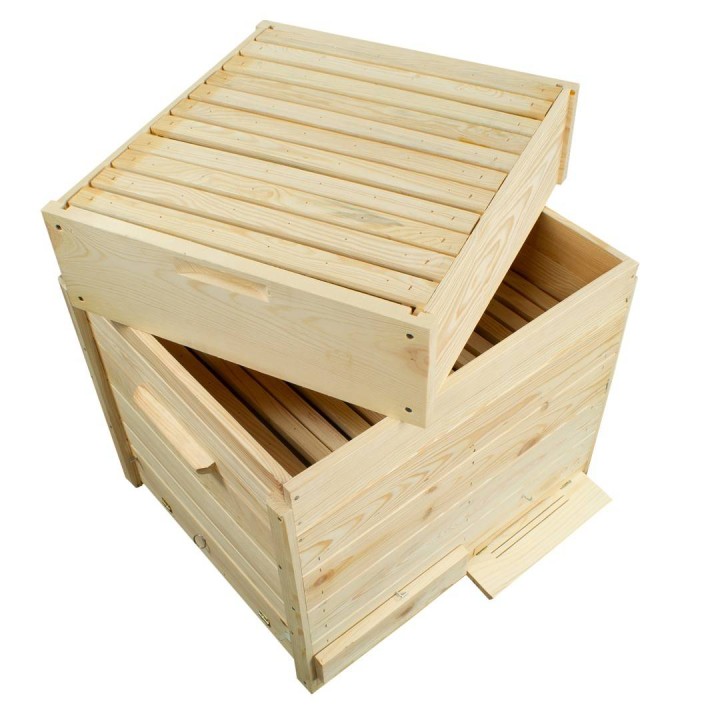 Ul Dadant drewniany - leżak (ramki, daszek, stołek) - 9014