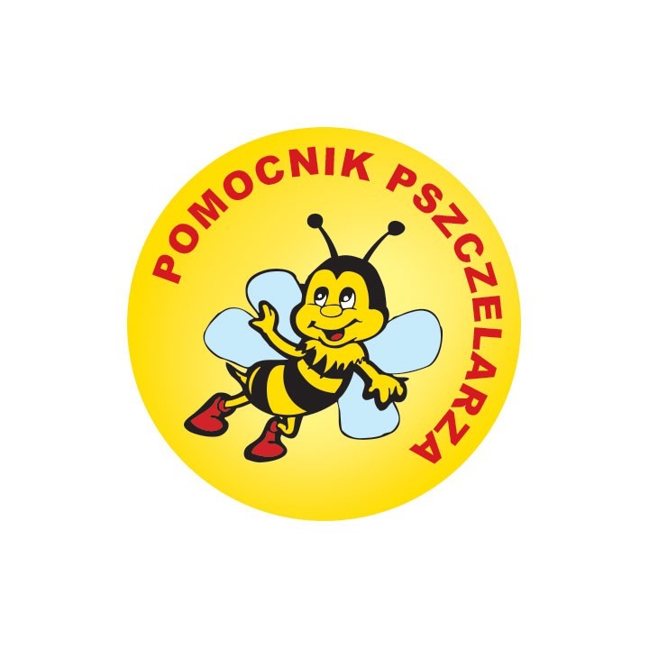 Paczka etykiet mini okrągłych pomocnik pszczelarza (100szt) - wzór EK12