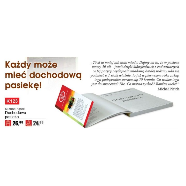 Książka "Dochodowa Pasieka" (Piątek Michał) - K123