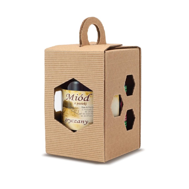 Pudełko Ozdobne na 1 słoik 350-500 ml (10szt) - P22