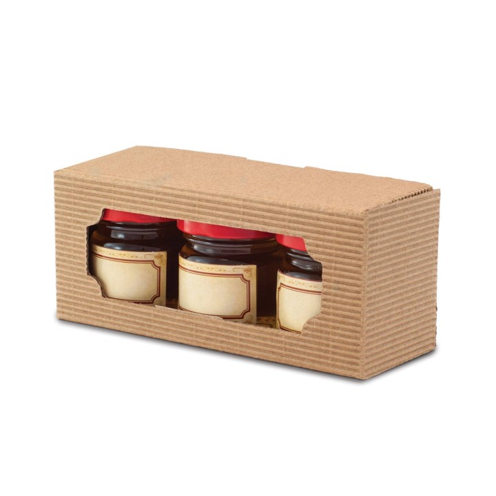 Pudełko Ozdobne na 3 słoiki 35 ml (10szt) - P23A