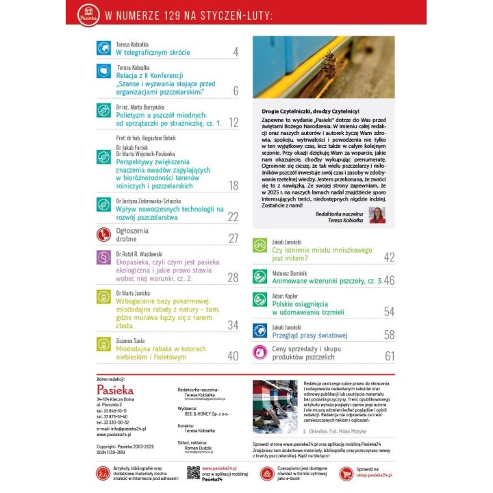 Pasieka nr 1/2025 (PAS129)