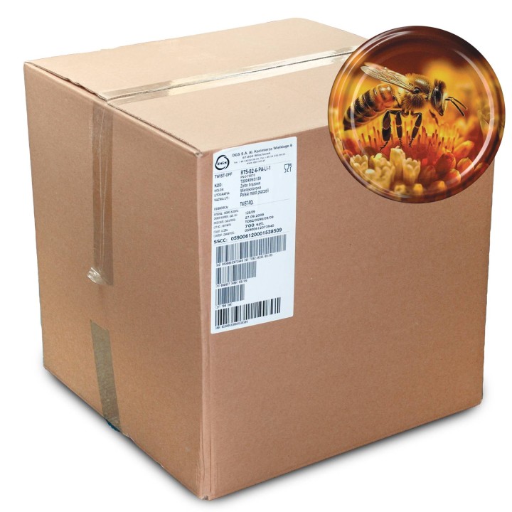 Karton zbiorczy (750 szt.) dużych nakrętek - wzór KND118