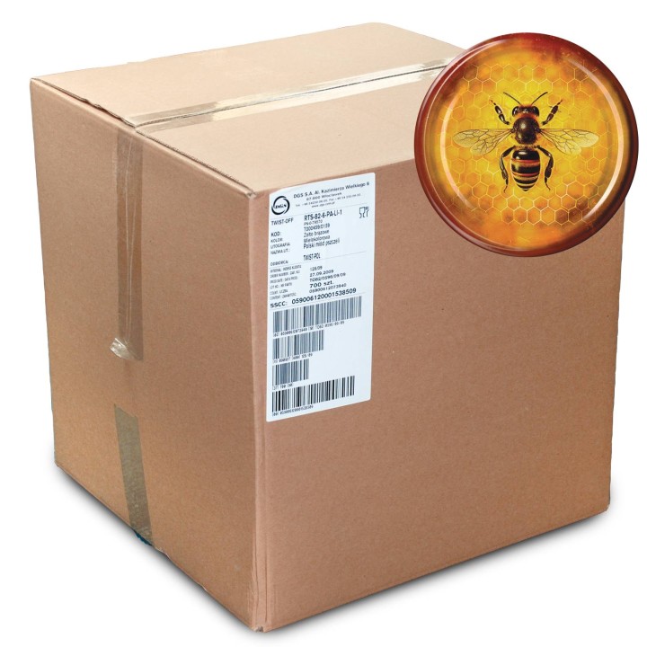 Karton zbiorczy (750 szt.) dużych nakrętek - wzór KND119