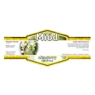 Paczka etykiet na miód akacjowy (100szt) - wzór E1342