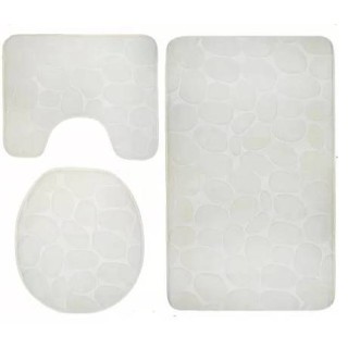 DYWANIK ŁAZIENKOWY (3SZT) TR-6 BIAŁY - 43466