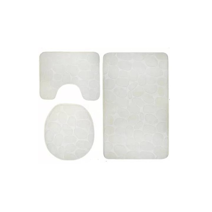 DYWANIK ŁAZIENKOWY (3SZT) TR-6 BIAŁY - 43466