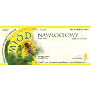 Paczka etykiet na miód nawłociowy 116x50 (100szt) - wzór E1027
