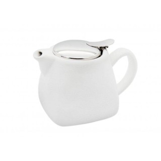 DZBANEK Z ZAPARZACZEM DO HERBARTY/ZIÓŁ 0,85L - BIAŁY - 96-A620