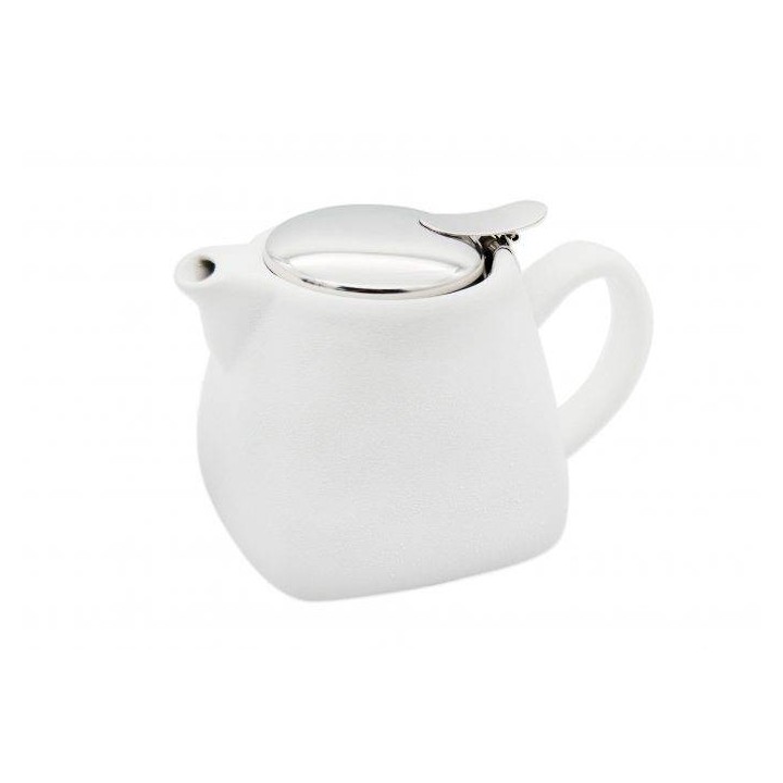 DZBANEK Z ZAPARZACZEM DO HERBARTY/ZIÓŁ 0,85L - BIAŁY - 96-A620