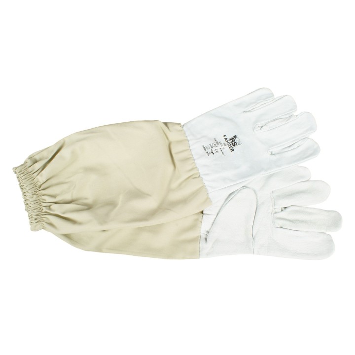 Rękawice skórzane z płótnem - wzór 6011