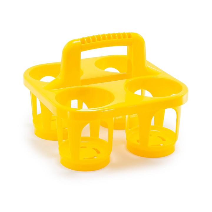 Transporter na 4 słoiki z miodem - żółty - TS4