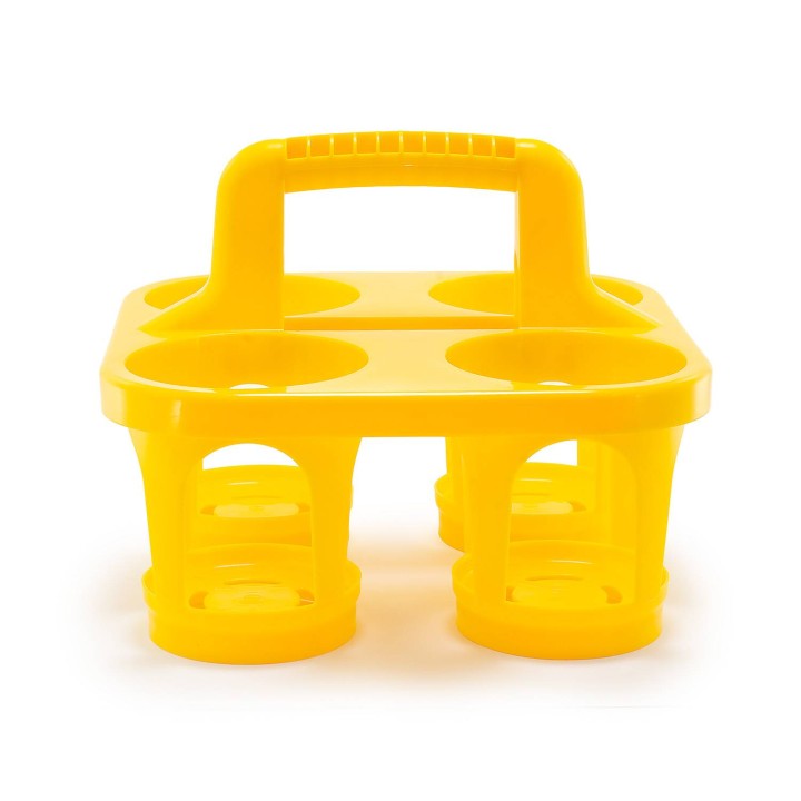 Transporter na 4 słoiki z miodem - żółty - TS4