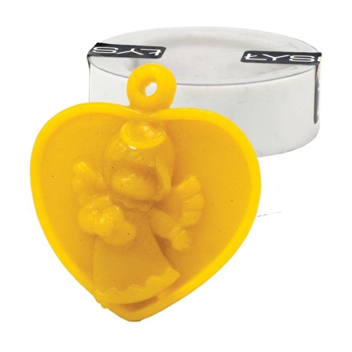 Silikonowa forma na świece - Aniołek z serduszkiem zawieszka - wzór FS434